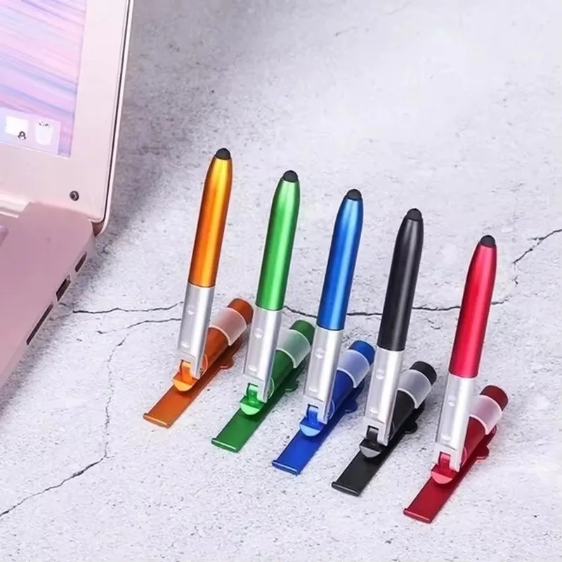 Office Lighting Decor - ปากกาลูกลื่นอเนกประสงค์ 4 in 1 พร้อมไฟ LED