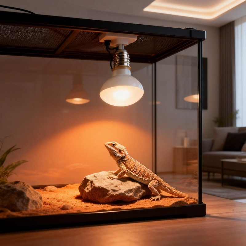 Gecko Lighting & Decor - หลอดไฟความร้อน UVA สำหรับสัตว์เลื้อยคลาน เช่น เต่า จิ้งจก