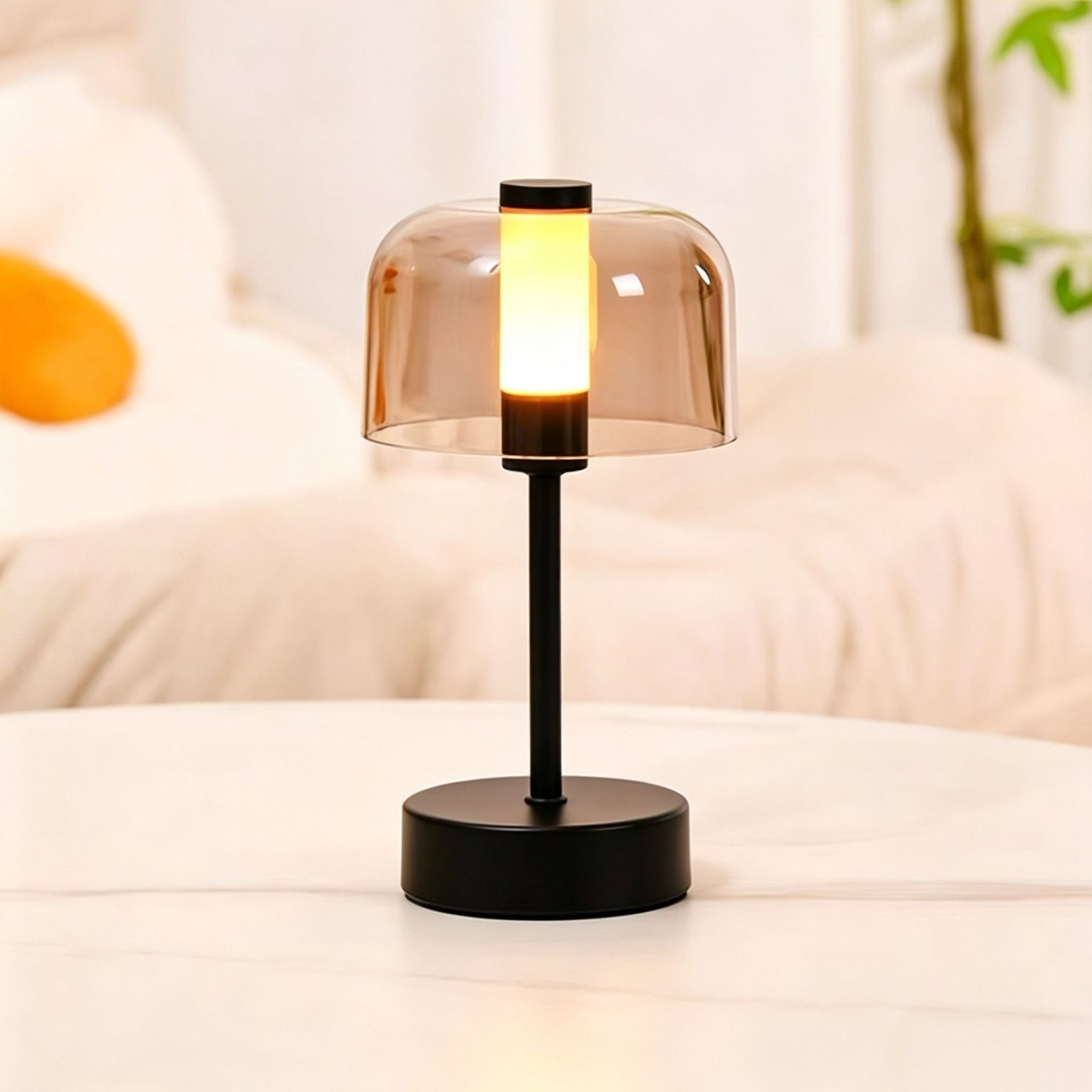 Mushroom Table Lamp - โคมไฟตั้งโต๊ะรูปเห็ดหอมเห็ดอะมานิต้า พร้อมหลอดไฟ LED G9 สามสี ใช้พลังงานไฟฟ้า