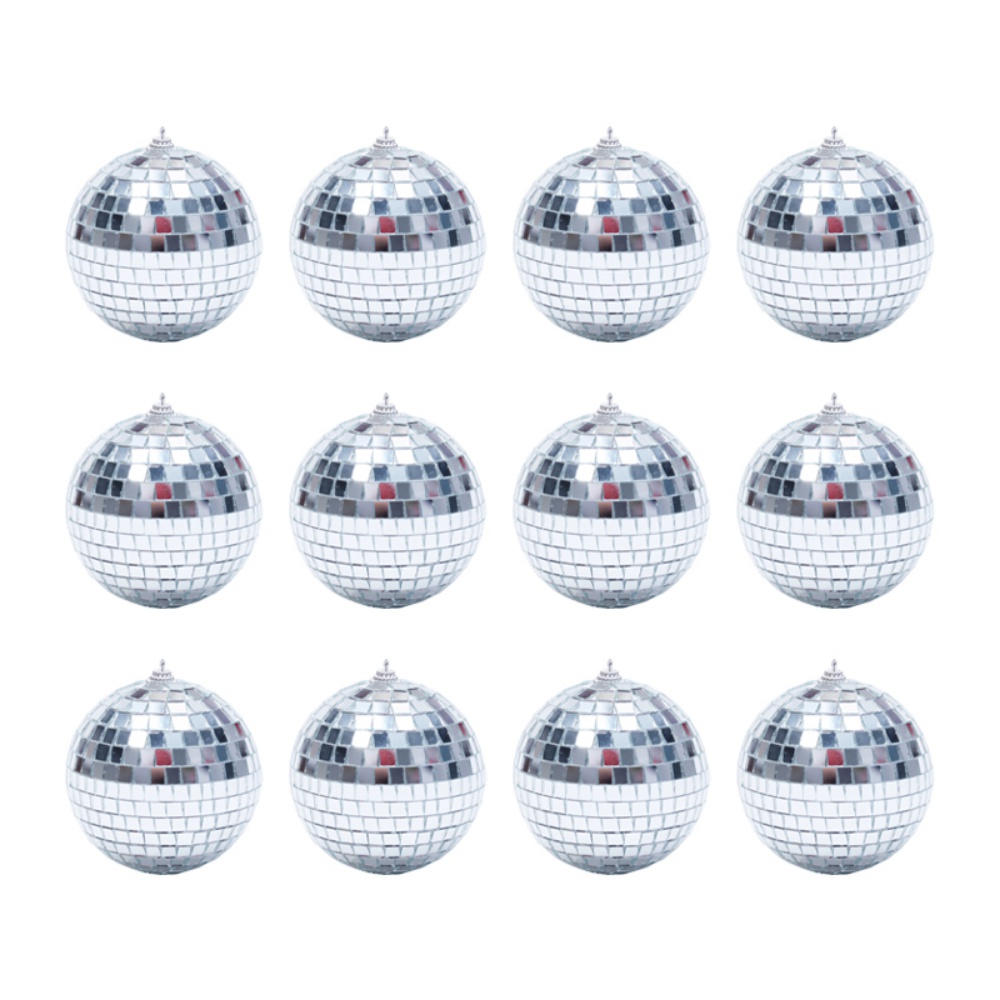 Disco Ball Mirror - กระจกเครื่องประดับดิสโก้บอล,คริสต์มาสแขวนลูกบอล,ปาร์ตี้คริสต์มาส,งานแต่งงาน,ตกแต่งต้นไม้บ้าน,2 ซม.,3 ซม.,4 ซม.,12 ชิ้น