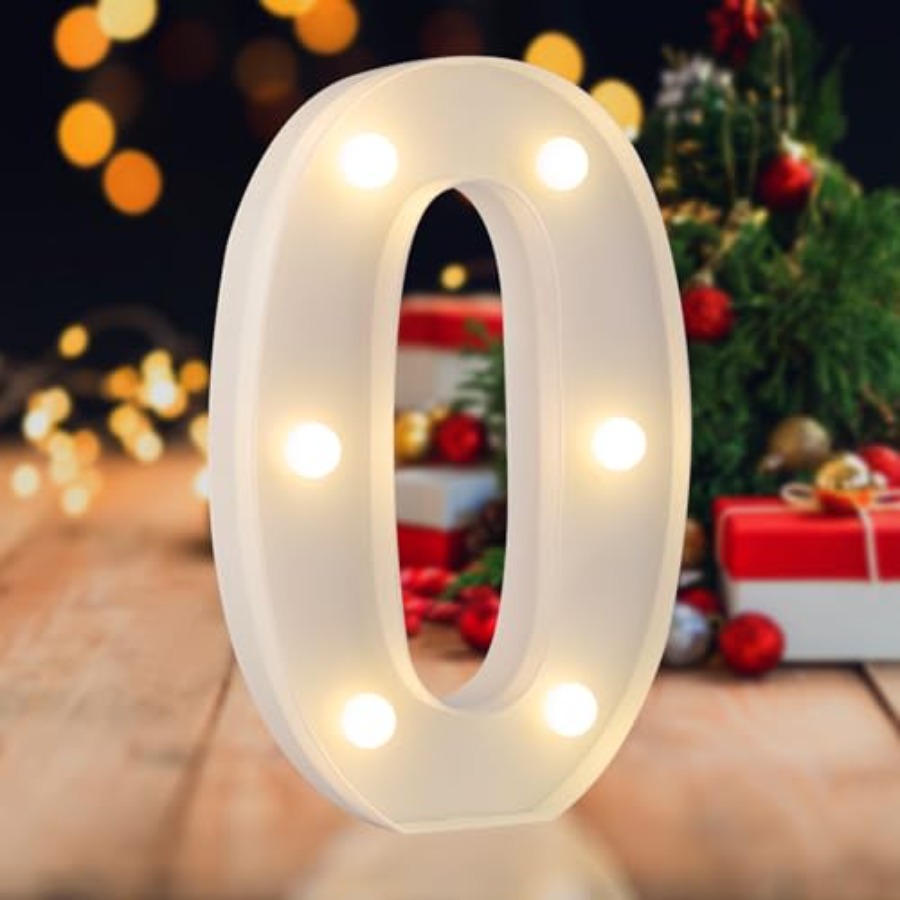 Light Up Letters Marquee - ตัวเลขไฟ LED, ตัวอักษรไฟ 0-9, ไฟตัวอักษร LED