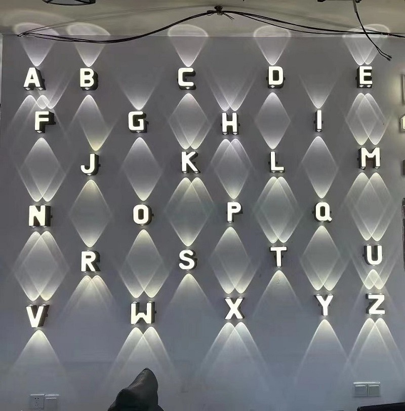 Lighting Decoration For Home - ไฟติดผนังกันน้ำกลางแจ้ง IP65 ไฟตกแต่งภายในบ้าน ตกแต่งร้านค้า ร้านอาหาร ตัวอักษร