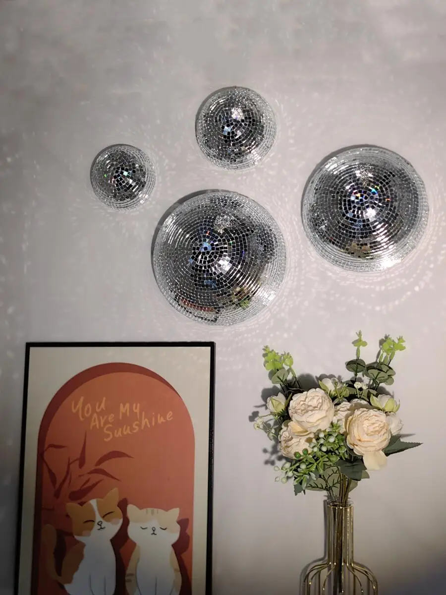 New Wall Disco Ball Mirrored D - Disco Ball Mirror บทวิจารณ์และราคา