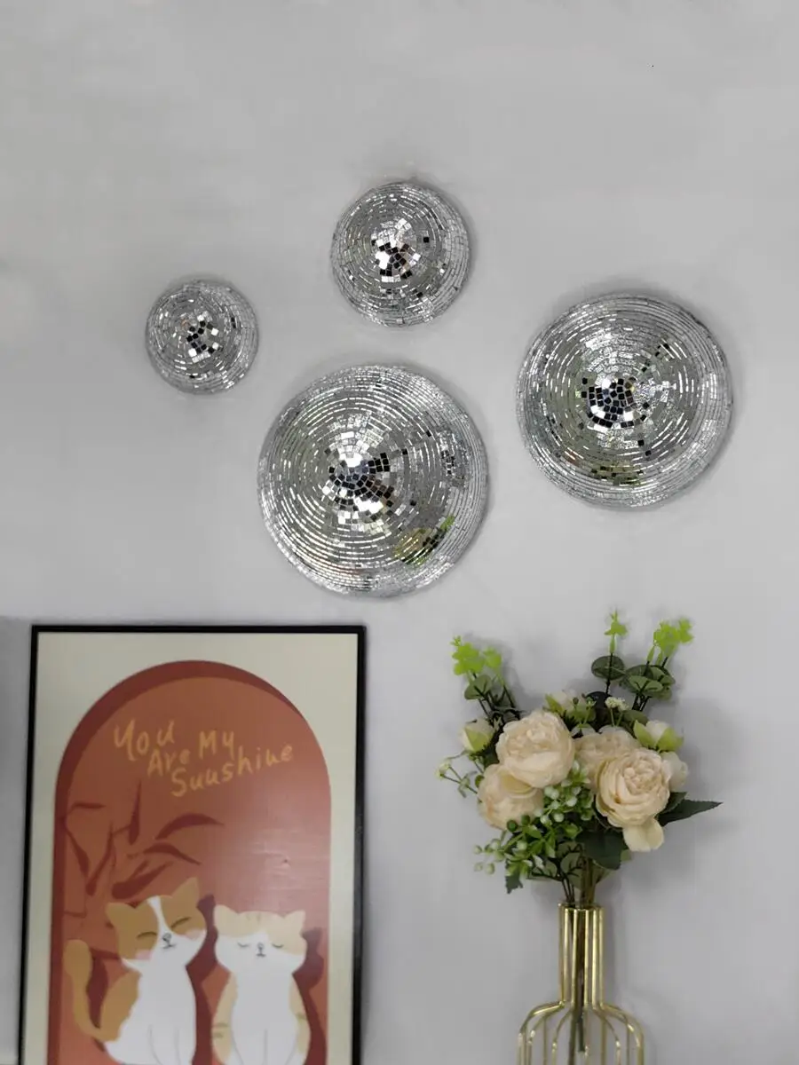 New Wall Disco Ball Mirrored D - Disco Ball Mirror บทวิจารณ์และราคา