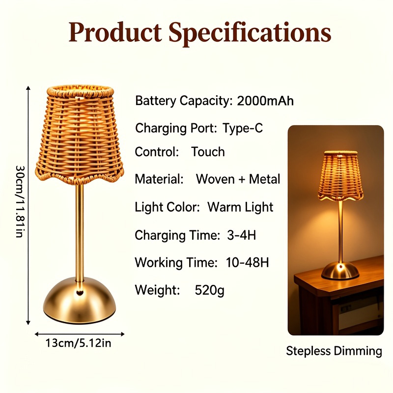 โคมไฟตั้งโต๊ะสไตล์โบฮีเมียนทำจ - Lighting Decoration For Home บทวิจารณ์และราคา