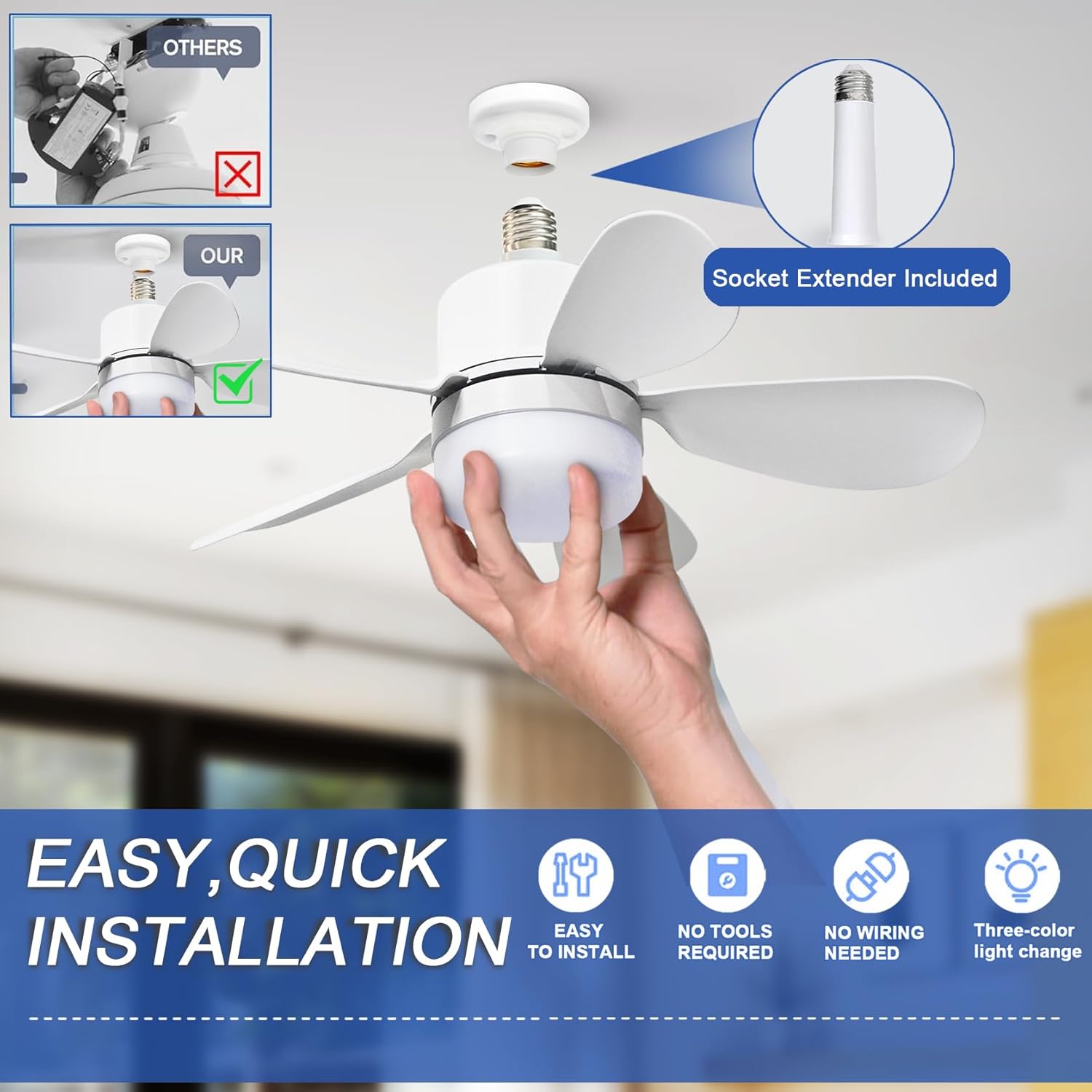 พัดลมติดเพดานพร้อมรีโมท, พัดลม - Lighting Decoration For Home บทวิจารณ์และราคา