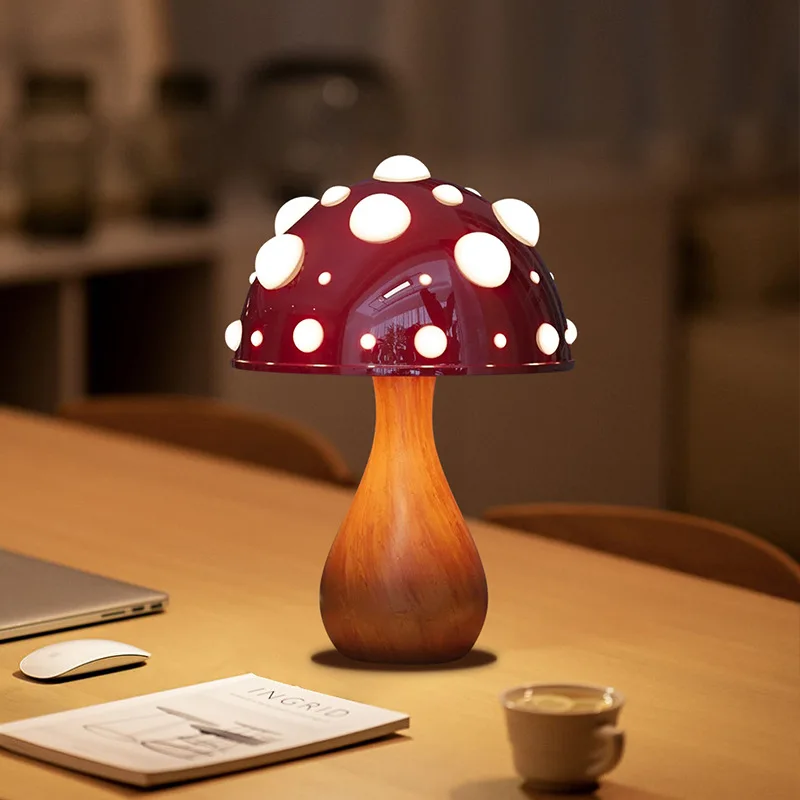 โคมไฟตั้งโต๊ะรูปเห็ดหอมเห็ดอะม - Mushroom Table Lamp บทวิจารณ์และราคา