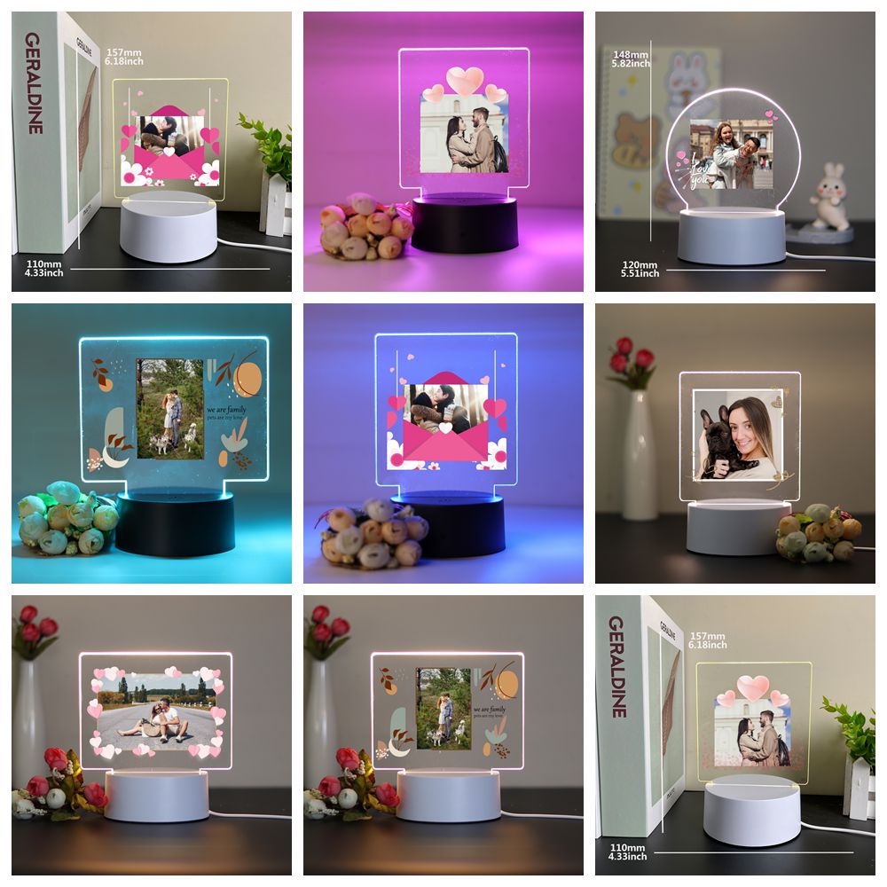 1 ชิ้นปรับแต่งภาพที่กําหนดเองค - Lighting Decor Photos บทวิจารณ์และราคา