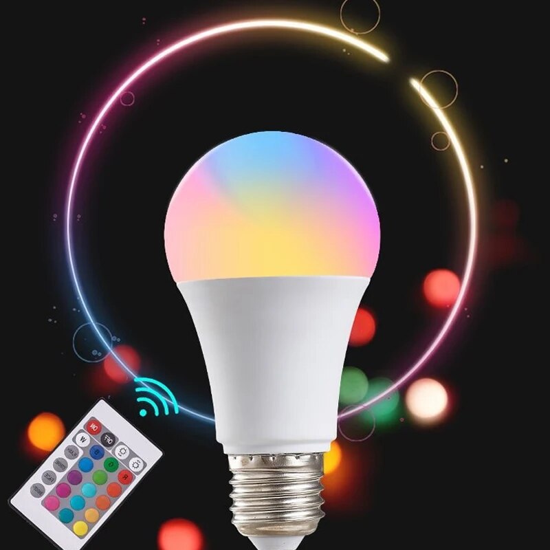 16 สี RGB หลอดไฟ LED หลอดไฟหลา - Colour Changing Bulb บทวิจารณ์และราคา