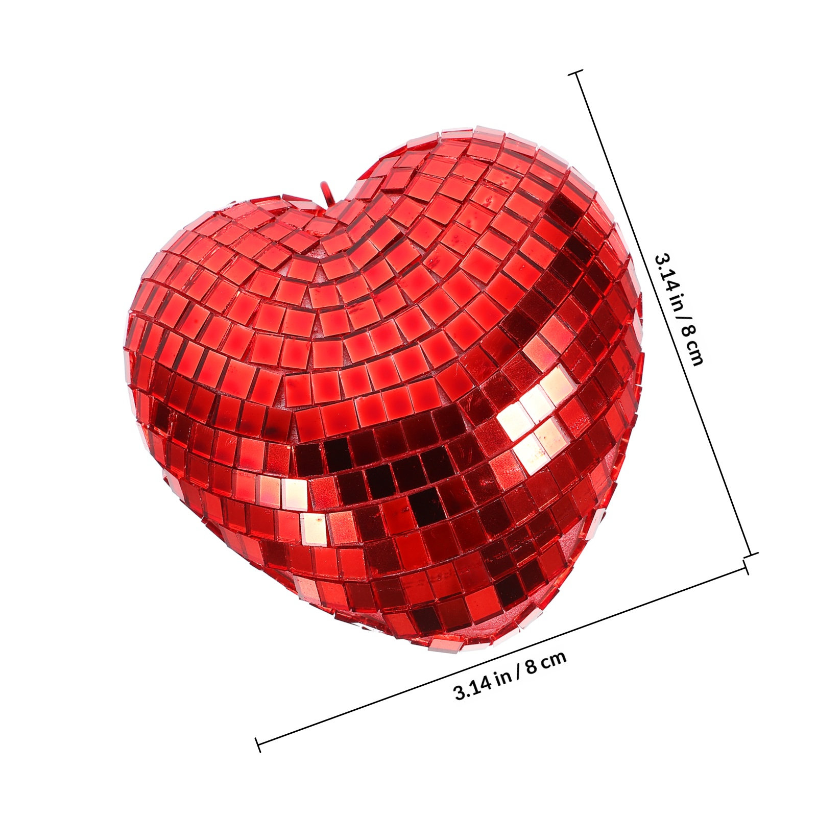 ลูกบอลดิสโก้รูปหัวใจแบบแขวนสำห - Disco Ball Mirror บทวิจารณ์และราคา