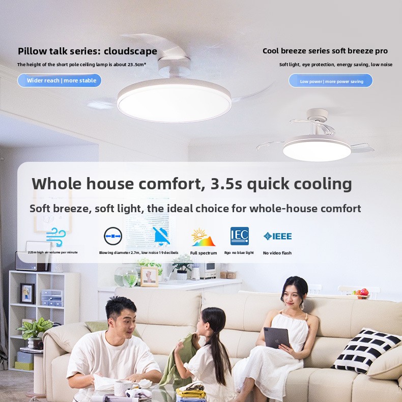 โคมไฟพัดลมเพดานแบบเรียบง่าย โค - Decor Lighting Fans บทวิจารณ์และราคา