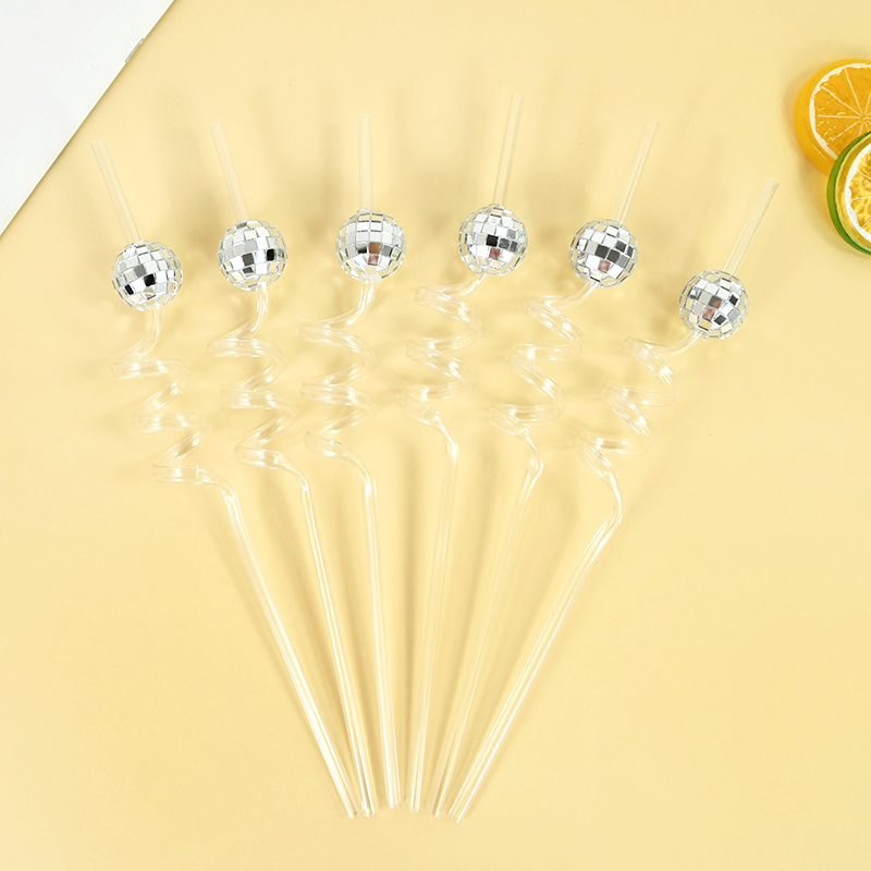 หลอดดูดน้ำลายลูกบอลดิสโก้ 6 ชิ - Disco Ball Mirror บทวิจารณ์และราคา