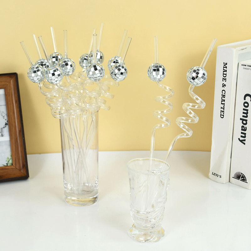 หลอดดูดน้ำลายลูกบอลดิสโก้ 6 ชิ - Disco Ball Mirror บทวิจารณ์และราคา