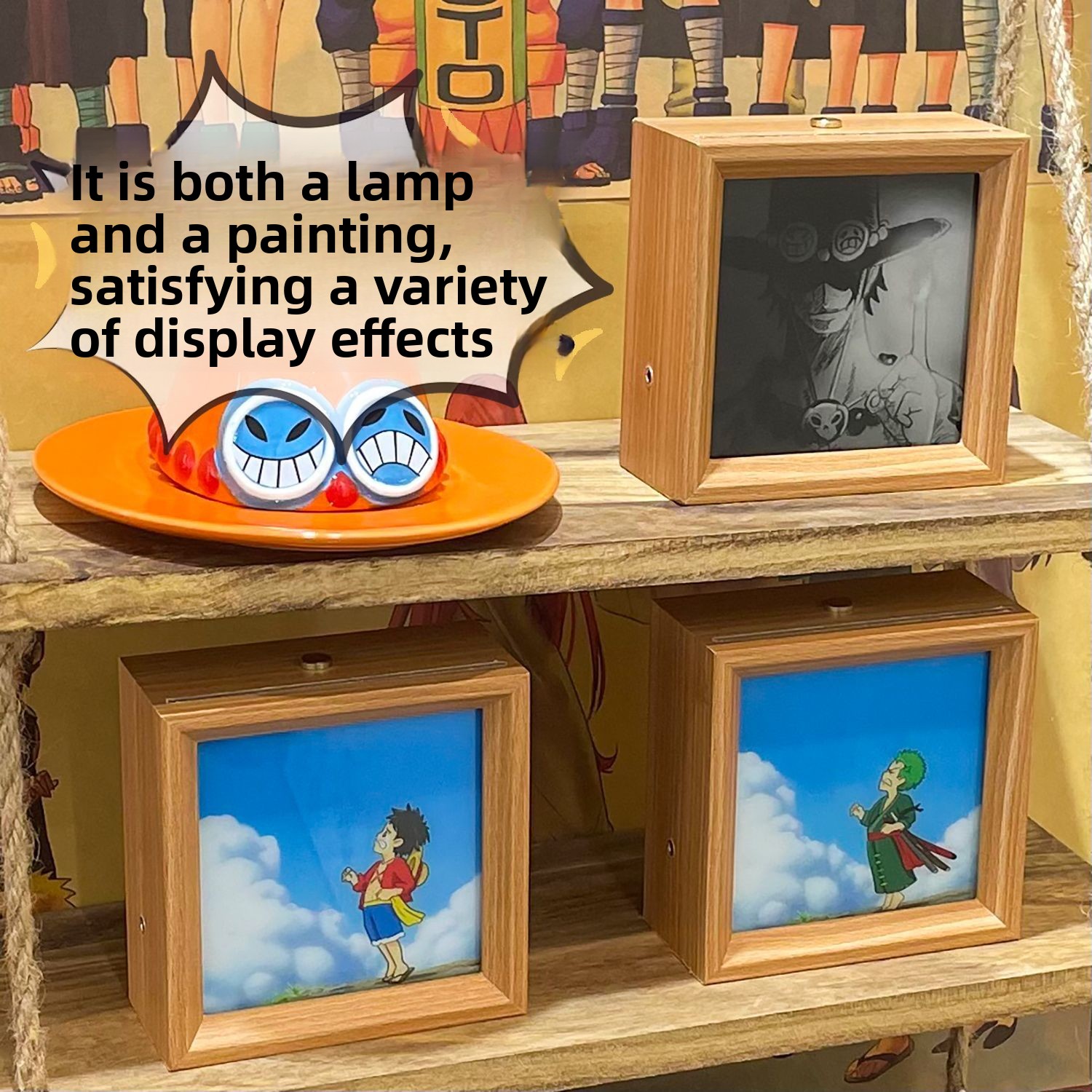โปสเตอร์การ์ตูนวันพีซ ภาพวาดแส - Lighting Decor Photos บทวิจารณ์และราคา