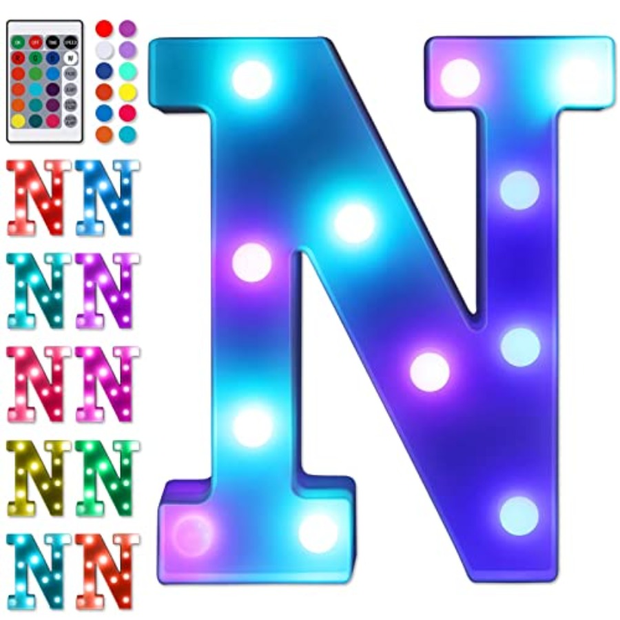 ไฟตัวอักษร LED พร้อมรีโมท, ป้า - Light Up Letters Marquee บทวิจารณ์และราคา