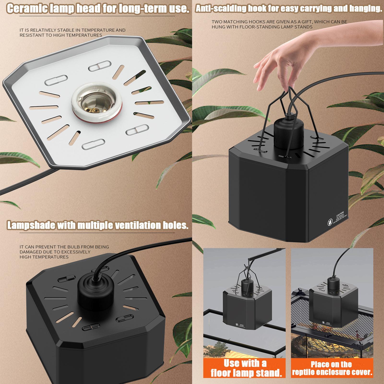 ฝาครอบหลอดความร้อนสำหรับสัตว์เ - Gecko Lighting & Decor บทวิจารณ์และราคา