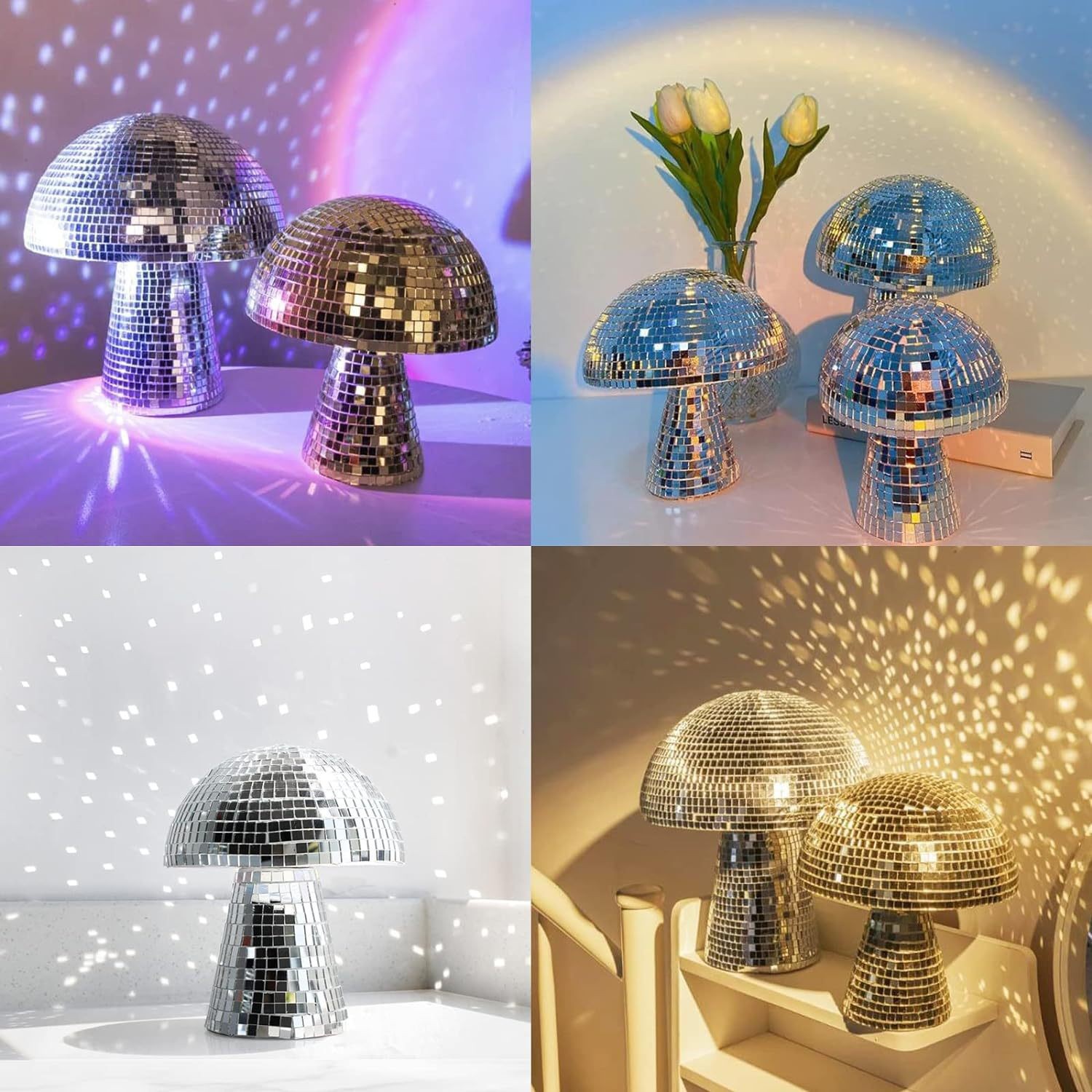 กระเบื้องแก้วมิเรอร์รูปทรงดิสโ - Disco Ball Mirror บทวิจารณ์และราคา