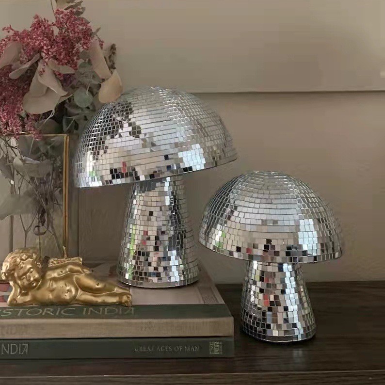 กระเบื้องแก้วมิเรอร์รูปทรงดิสโ - Disco Ball Mirror บทวิจารณ์และราคา