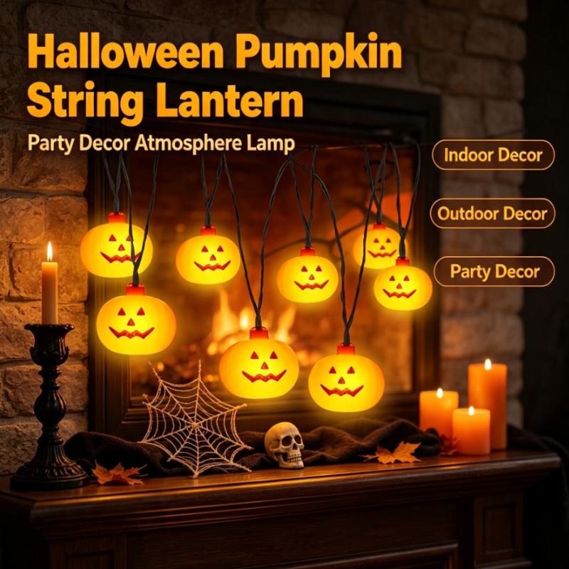 ไฟประดับฟักทองฮาโลวีนแบบใช้แบต - String Light Outdoor บทวิจารณ์และราคา