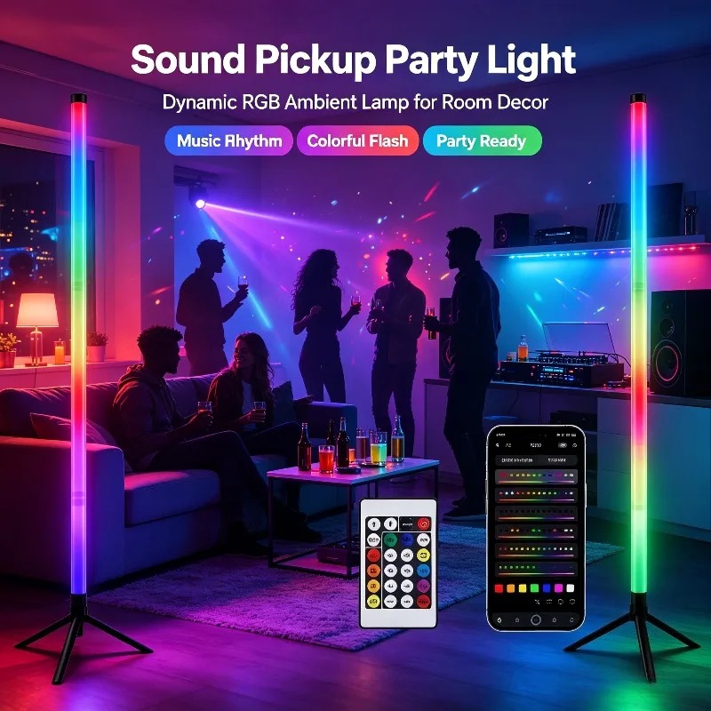 โคมไฟตั้งพื้น RGB ขนาด 120 ซม. - Lighting Decoration For Home บทวิจารณ์และราคา