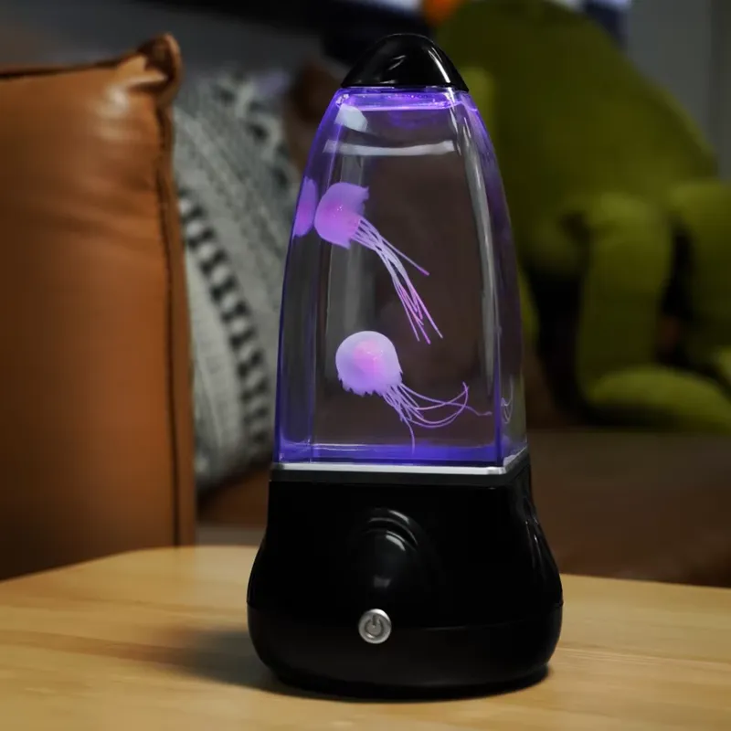 โคมไฟแมงกะพรุน LED เปลี่ยนสีได - Lava Lamp Desktop บทวิจารณ์และราคา