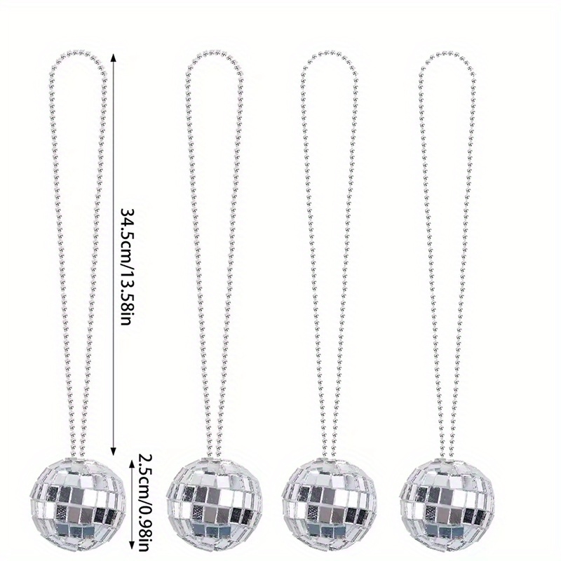 5-10 ชิ้นกระจกดิสโก้บอลสร้อยคอ - Disco Ball Mirror บทวิจารณ์และราคา