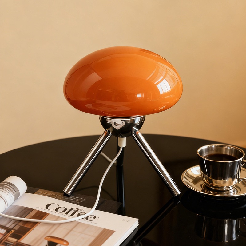 โคมไฟตั้งโต๊ะทรงเห็ดแก้วสไตล์  - Mushroom Table Lamp บทวิจารณ์และราคา