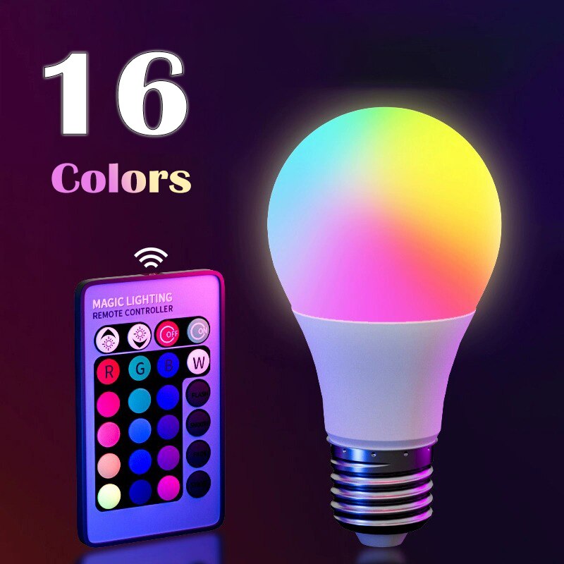 หลอดไฟ LED RGB 16 สี หลอดไฟหลา - Colour Changing Bulb บทวิจารณ์และราคา
